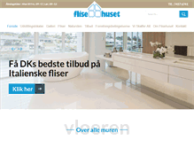 Tablet Screenshot of flisehuset.dk